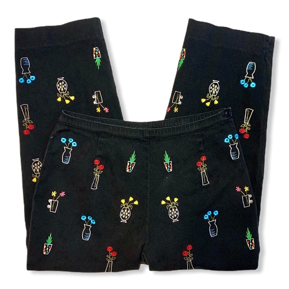 Stonebridge Pants - Stonebridge Flower Vase Pants Capri Crop Petite